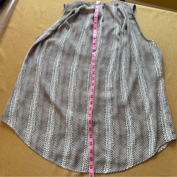 Apt 9 Snakeskin pattern XL sleeveless Brown and Cream Blouse Top - Picture 6 of 9